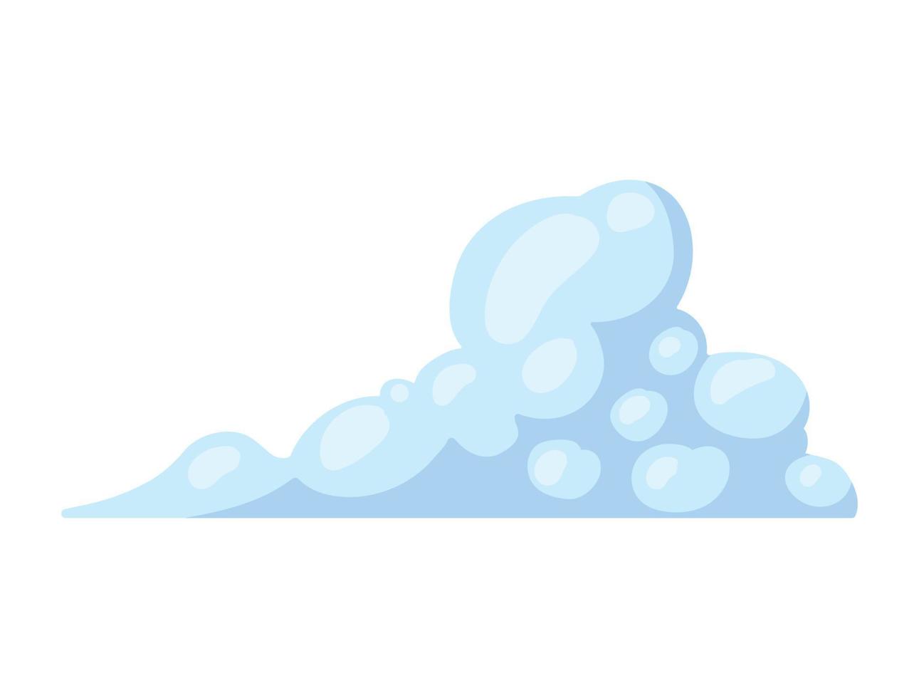 cloud flat isolated vector