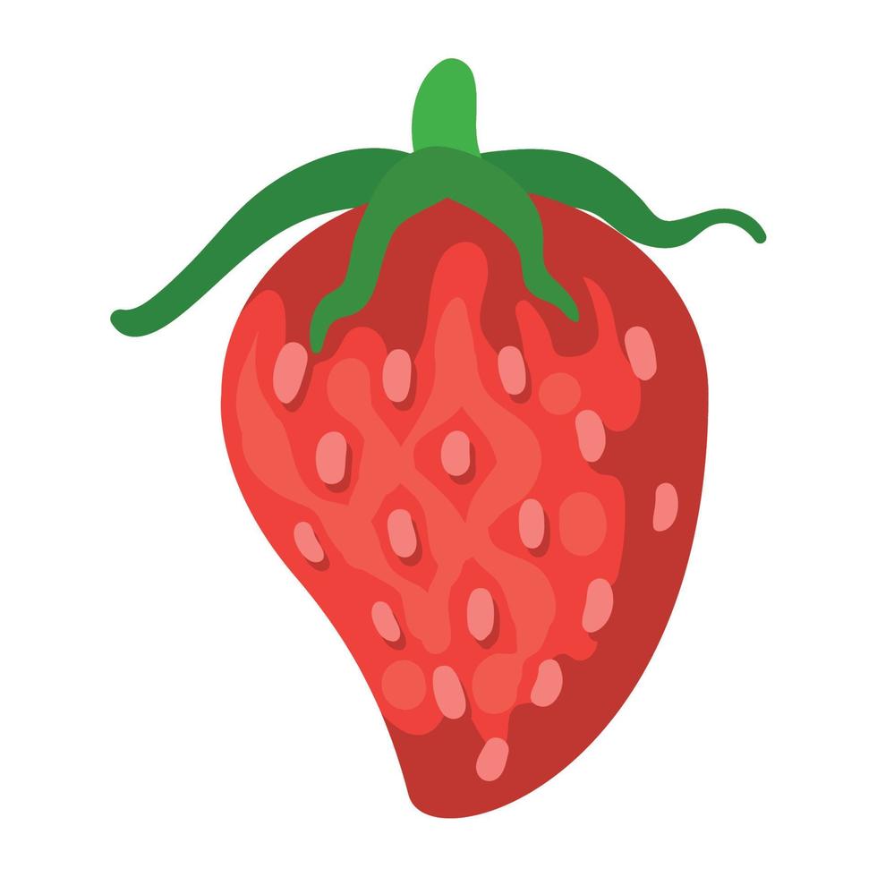 strawberry health food vector