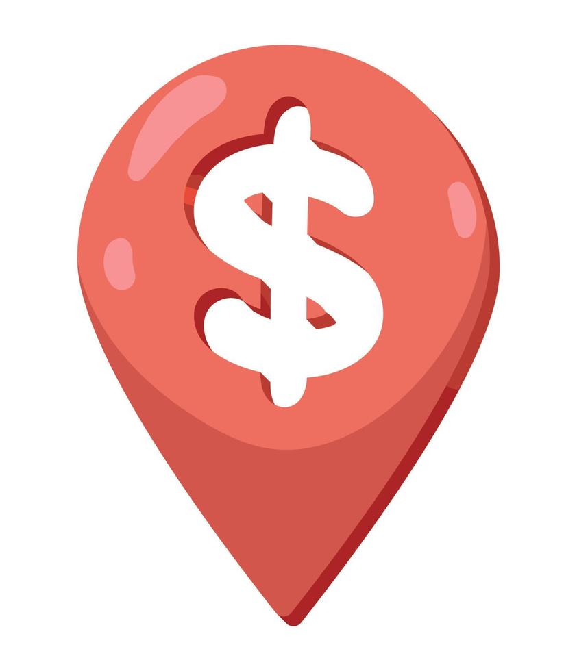 money location pin real estate vector