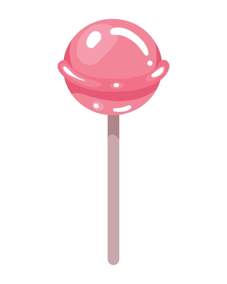 candy in stick dessert vector