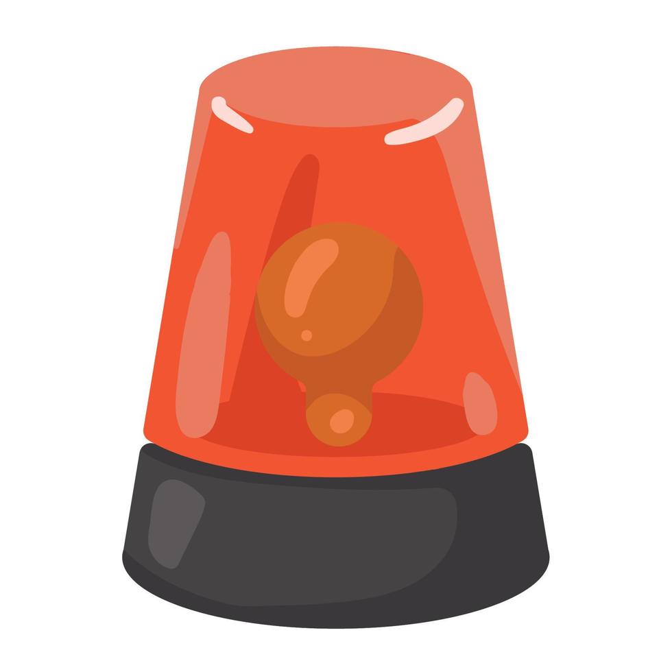 light siren emergency vector
