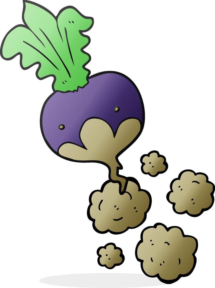 freehand drawn cartoon beet vector