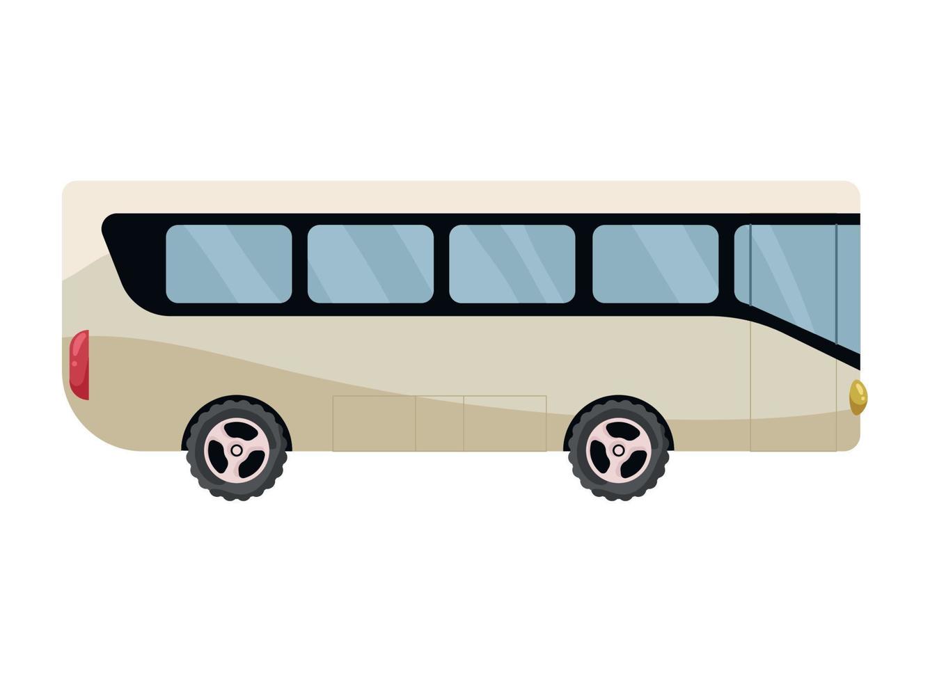 maqueta de servicio de autobús vector