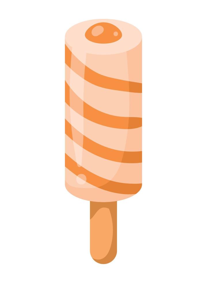 ice cream in stick vector