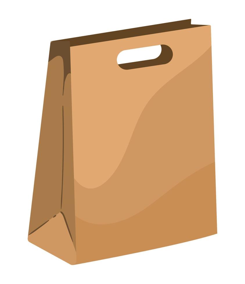 eco paper bag mockup vector