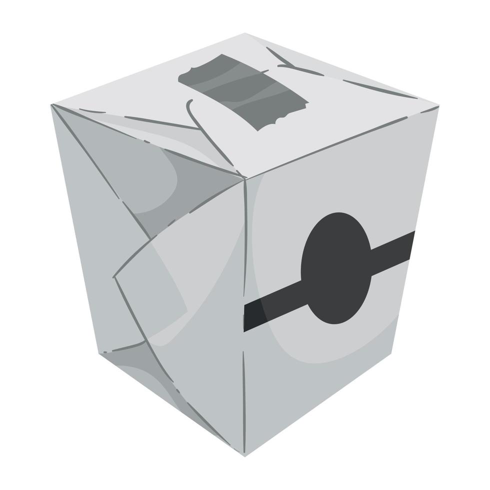mockup white container vector