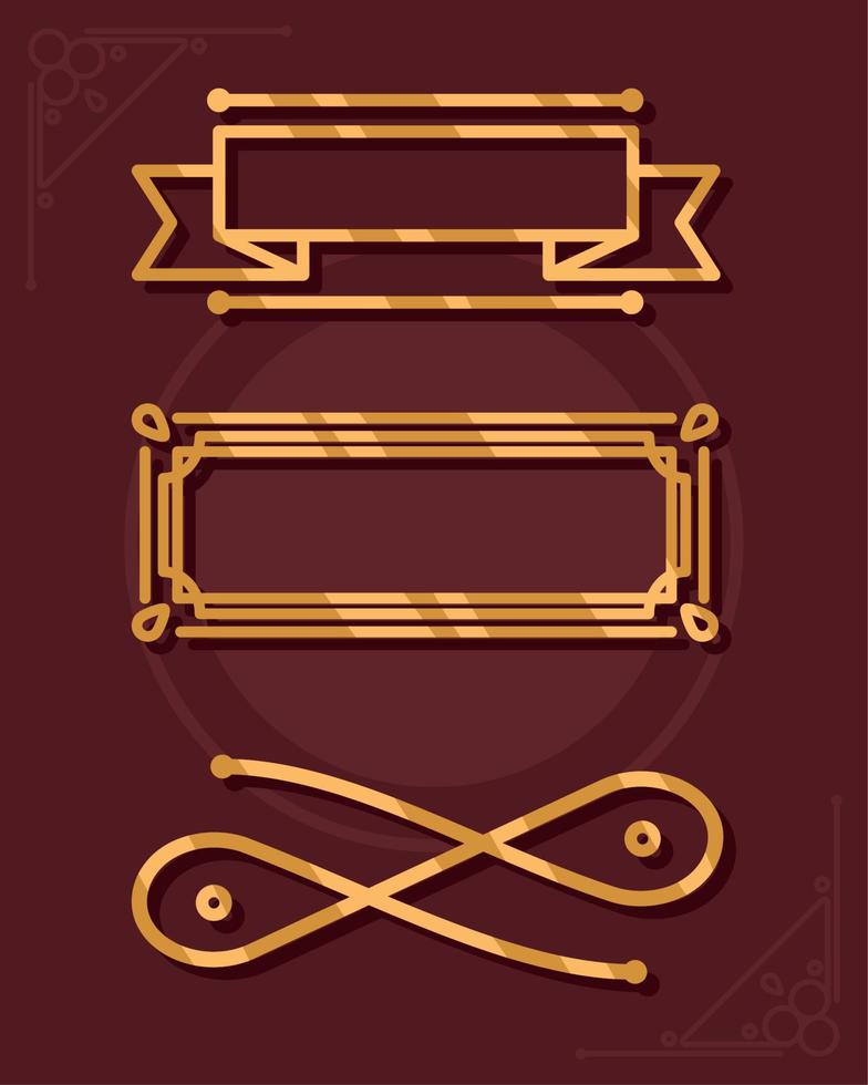 icons ornaments decoration vector