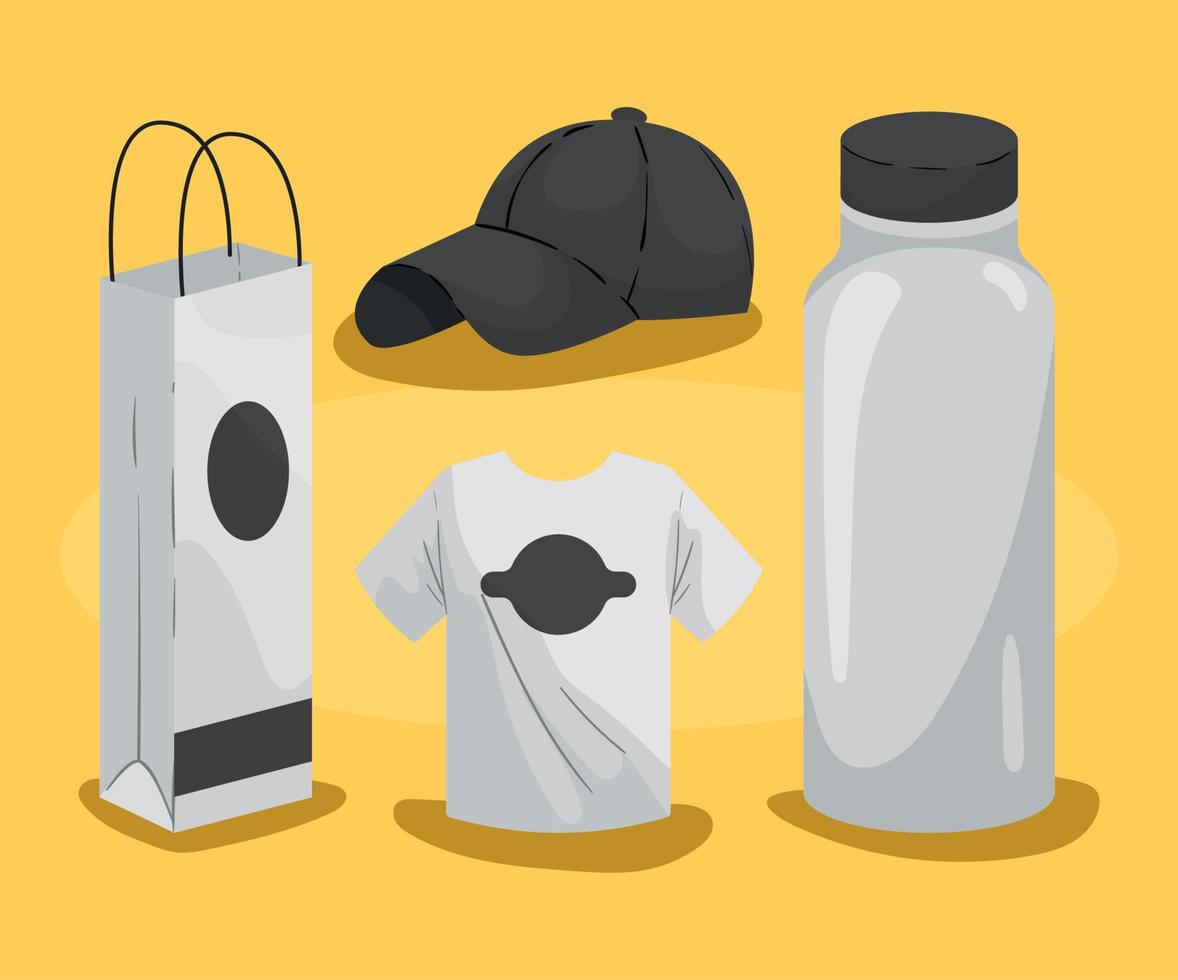 set, mockup corporate brand vector