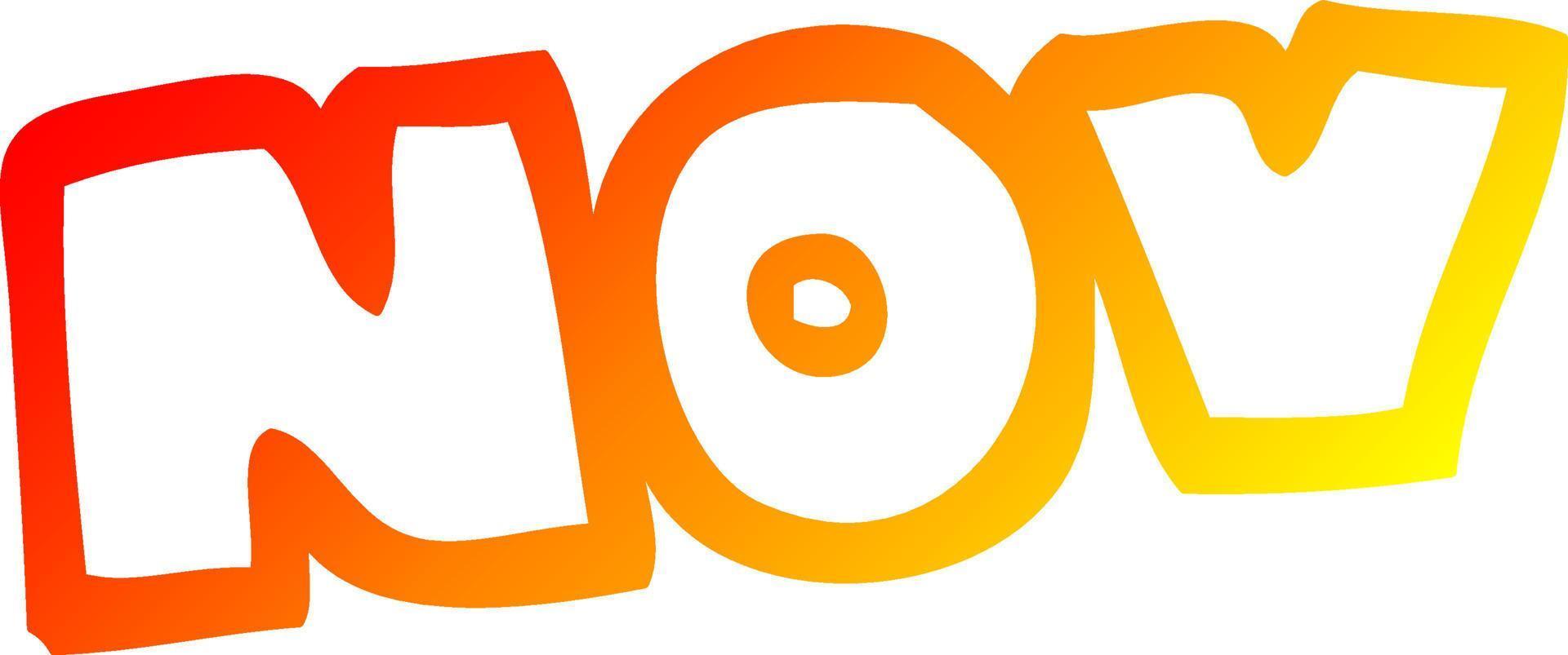 warm gradient line drawing cartoon month of november vector