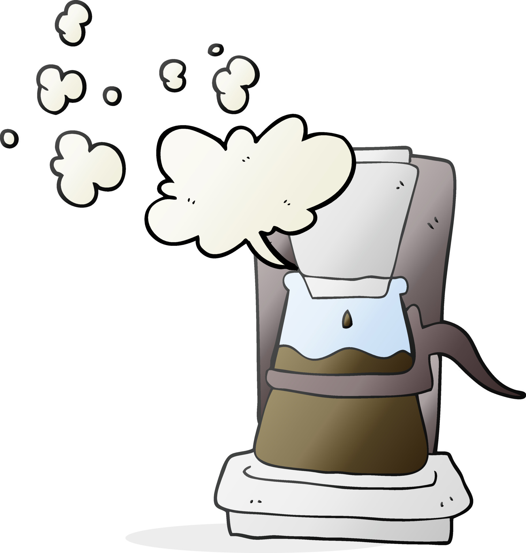 freehand drawn cartoon drip filter coffee maker 12014455 Vector Art at
