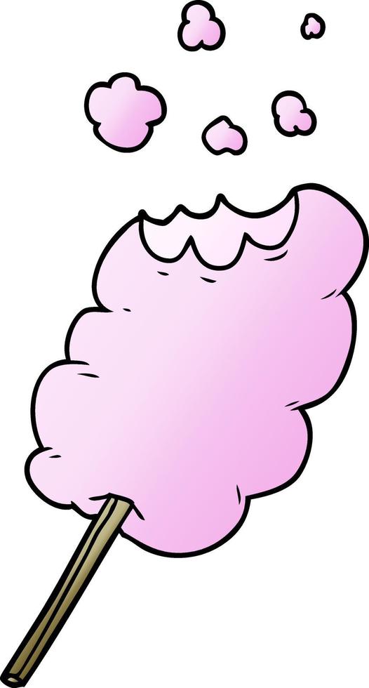 cartoon candy floss vector