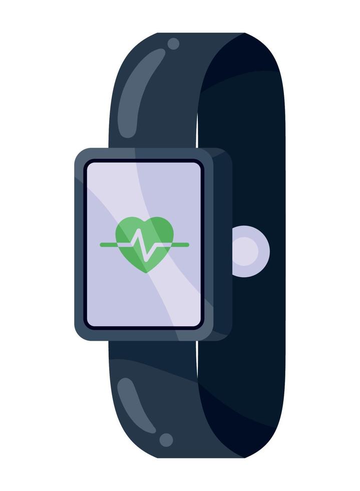 fitness app bracelet vector