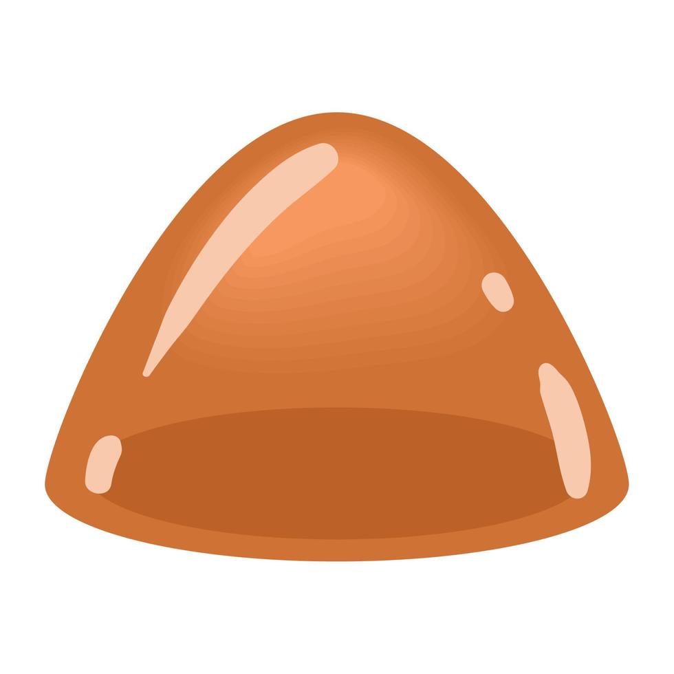 caramel flat icon vector