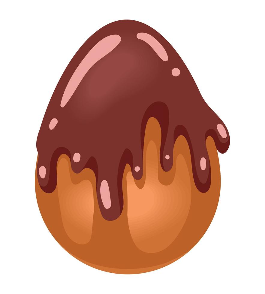 caramel and melted cream vector