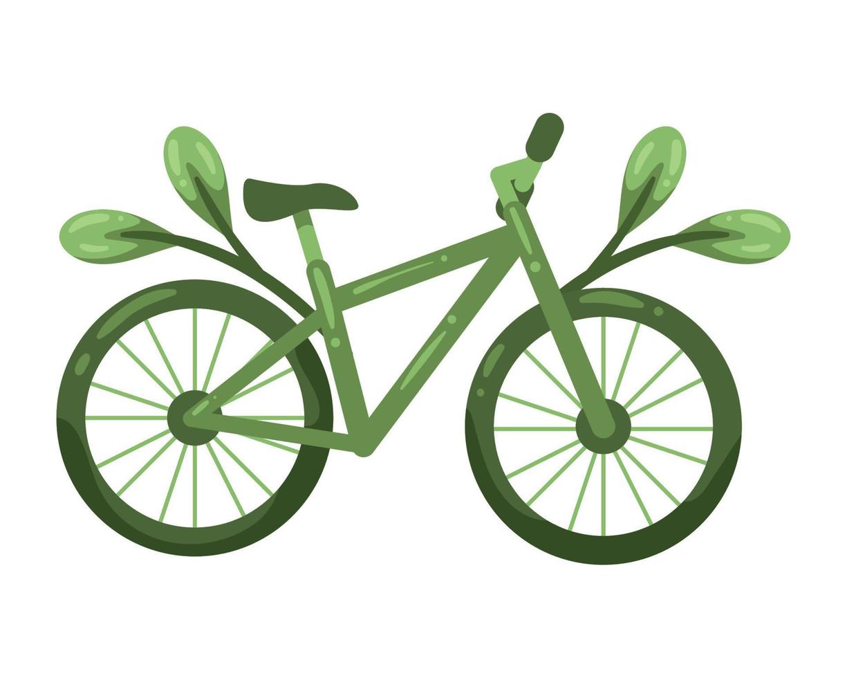 bike green ecology vector