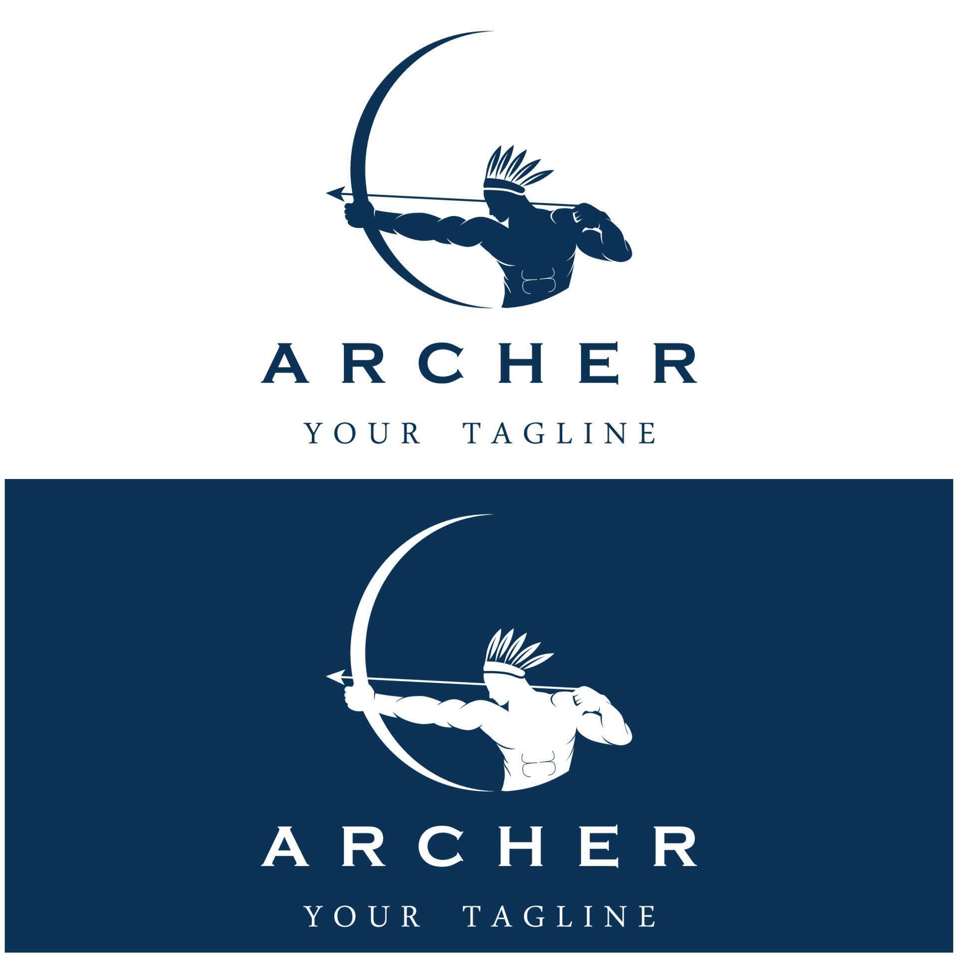 set of archer logo with slogan template 12015030 Vector Art at Vecteezy