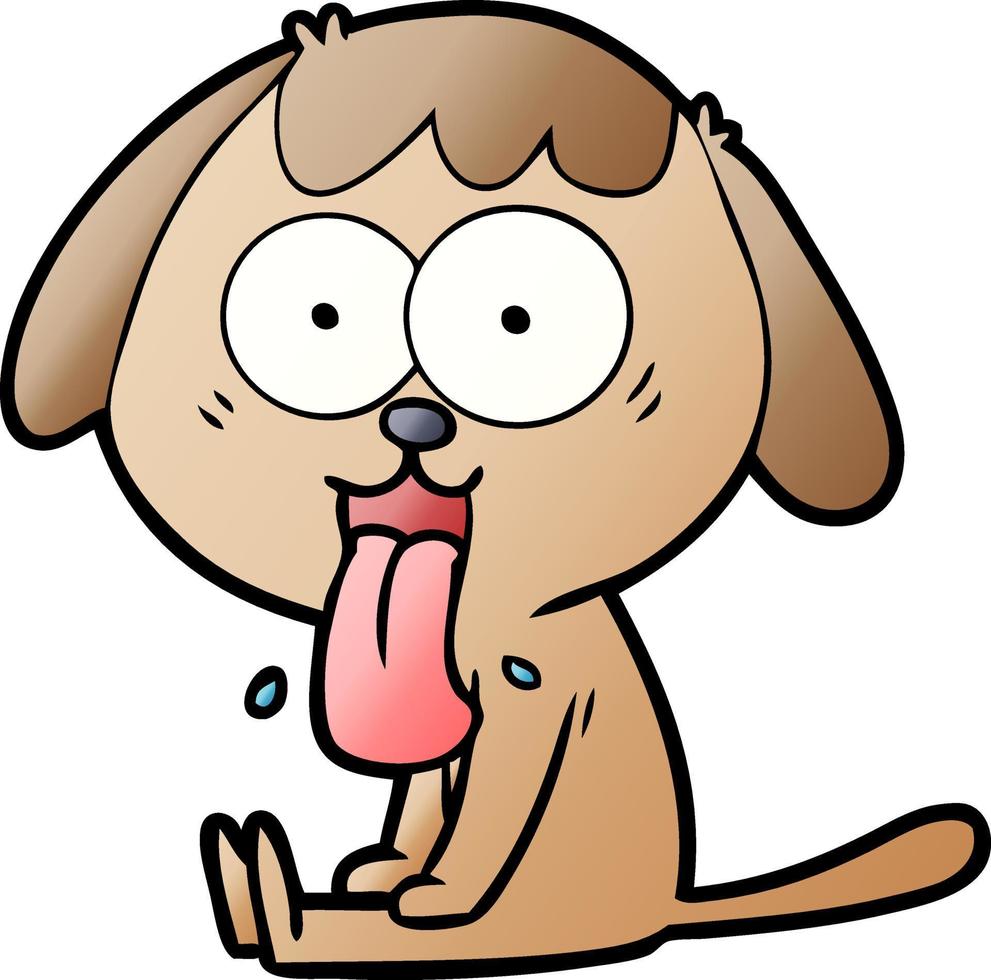 perro de dibujos animados lindo vector