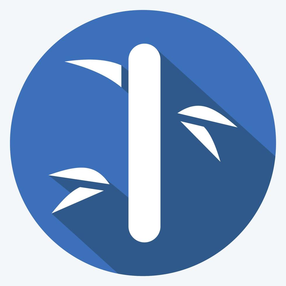 Icon Bamboo. related to Thailand symbol. flat style. simple design editable. simple illustration. simple vector icons. World Travel tourism. Thai
