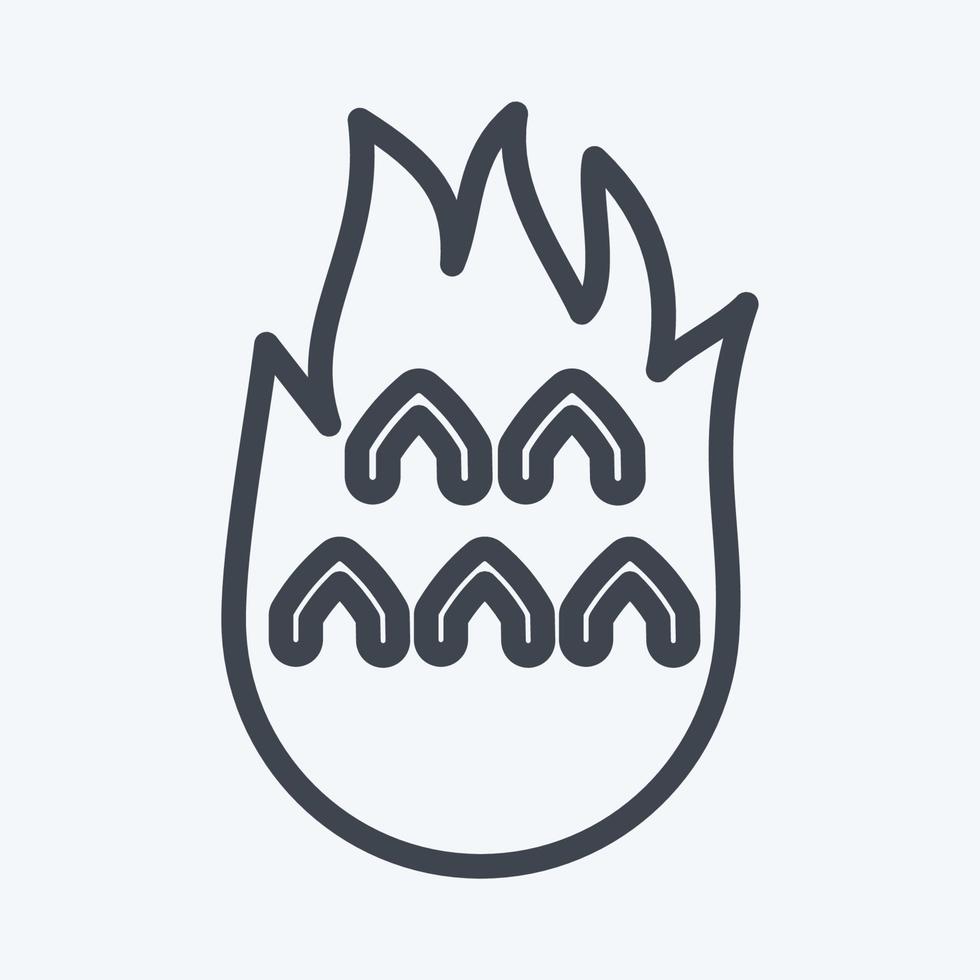Icon Dragon Fruit. related to Thailand symbol. line style. simple design editable. simple illustration. simple vector icons. World Travel tourism. Thai