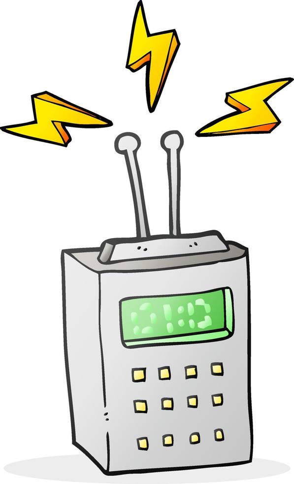 freehand drawn cartoon scientific device vector