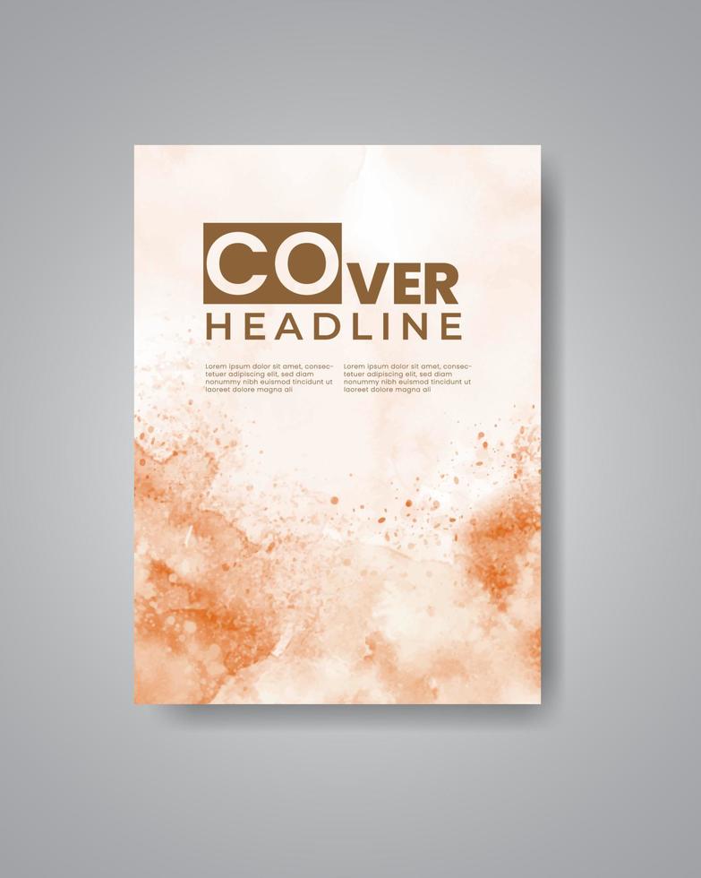 Cards with watercolor background. Design for your cover, date, postcard, banner, logo. vector