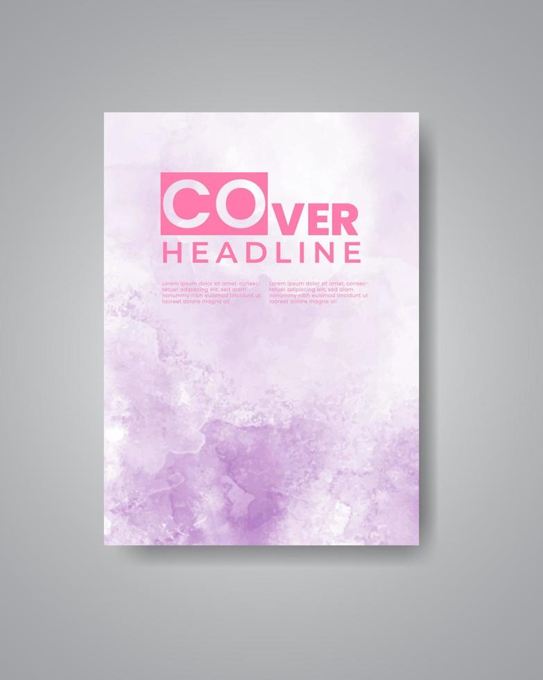 Cards with watercolor background. Design for your cover, date, postcard, banner, logo. vector