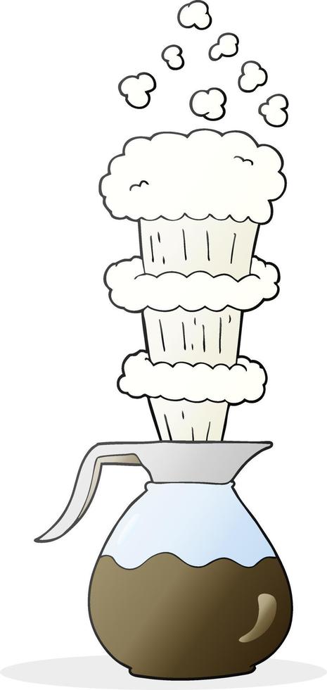 freehand drawn cartoon extra strong coffee jug vector
