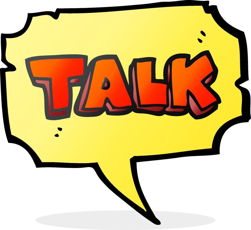 freehand drawn cartoon talk symbol vector