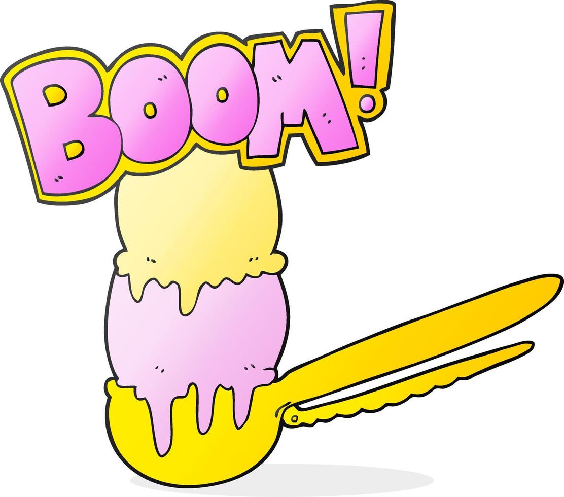 freehand drawn cartoon scoop of ice cream 12017322 Vector Art at Vecteezy