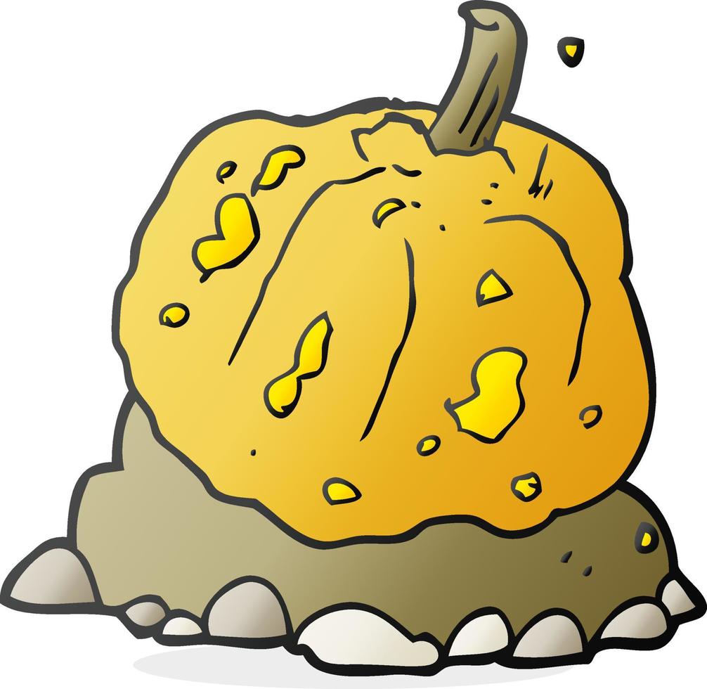 calabaza de dibujos animados dibujados a mano alzada vector