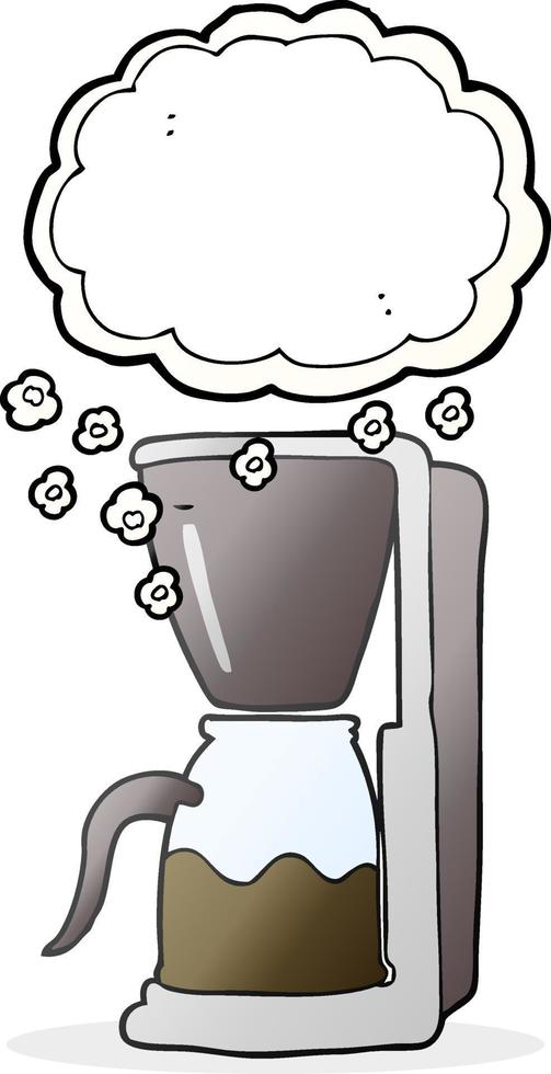 freehand drawn cartoon coffee maker vector