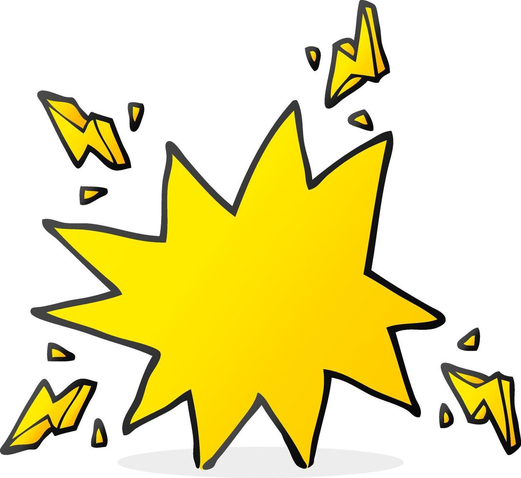 freehand drawn cartoon electrical sparks vector