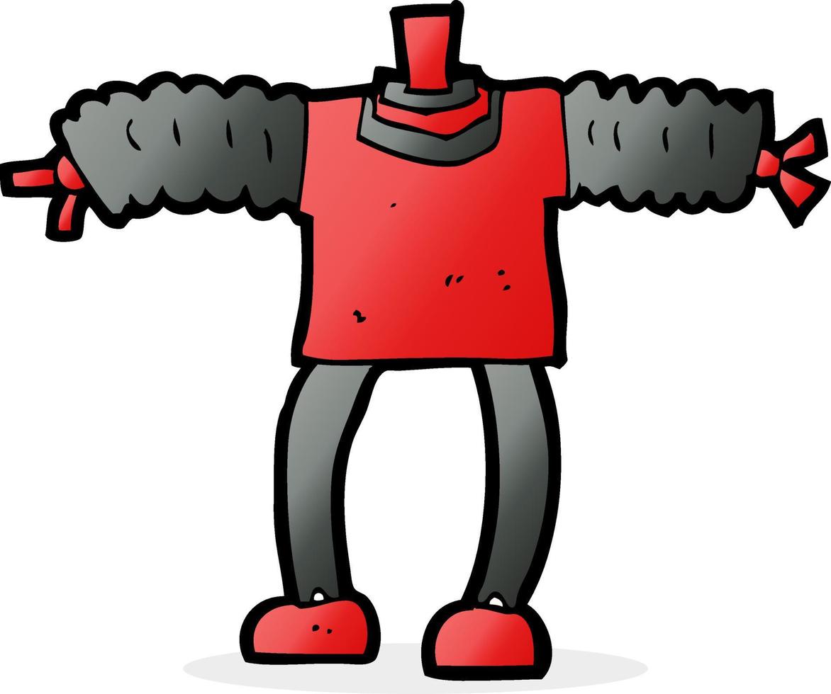 cartoon robot body  mix and match cartoons or add own photos vector