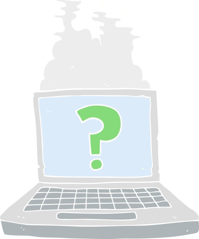 flat color illustration of internet search vector