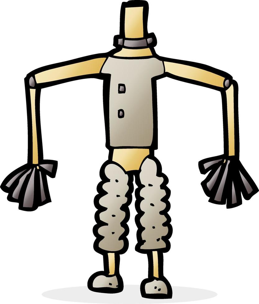 cartoon robot body  mix and match cartoons or add own photos vector