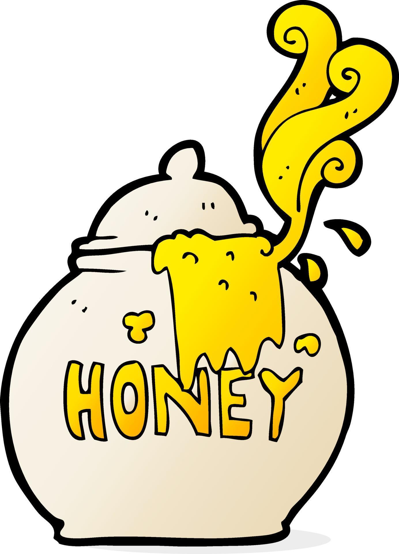 freehand drawn cartoon honey pot 12018164 Vector Art at Vecteezy