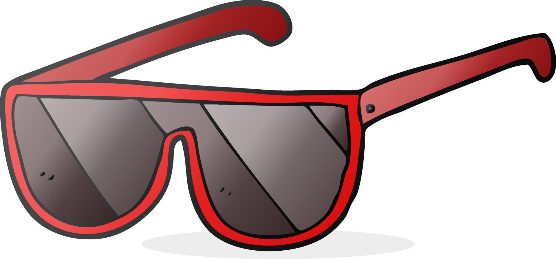 freehand drawn cartoon sunglasses vector