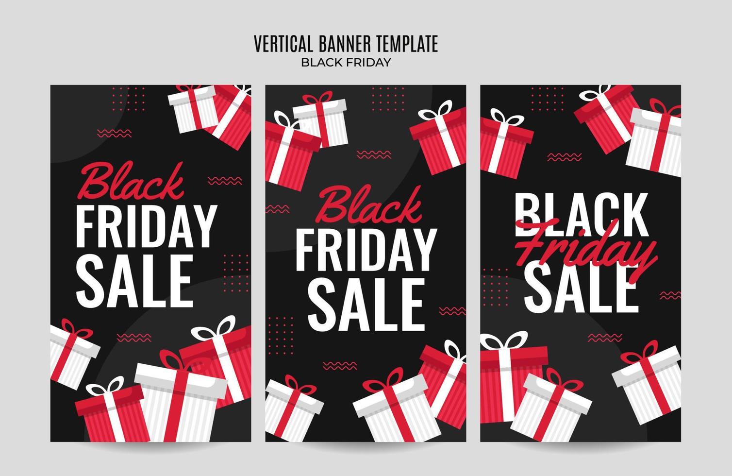 banner de venta de viernes negro. plantilla de ilustración vectorial de medios sociales para el desarrollo de sitios web y sitios web móviles, diseño de correo electrónico y boletines, material de marketing. vector