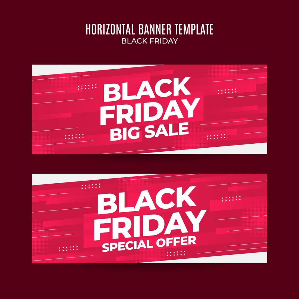 Black Friday sale banner. Social media vector illustration template for website and mobile website development, email and newsletter design, marketing material.