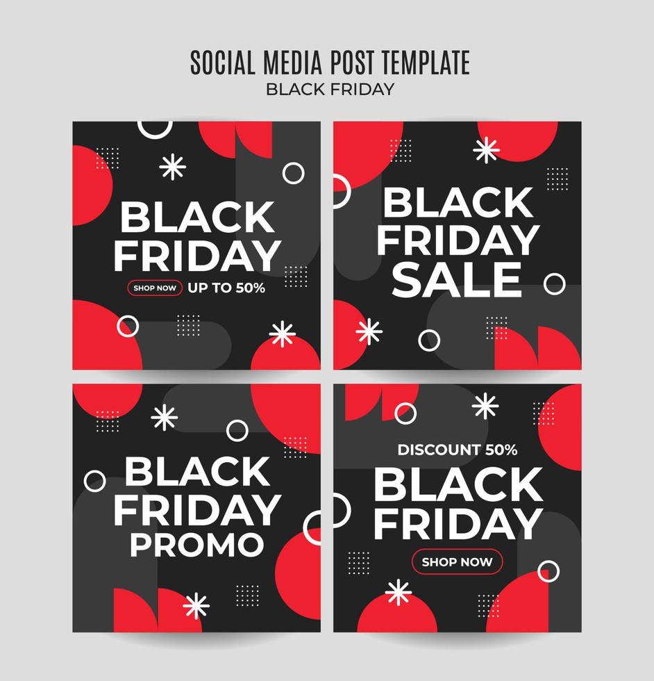 Black Friday sale banner. Social media vector illustration template for website and mobile website development, email and newsletter design, marketing material.