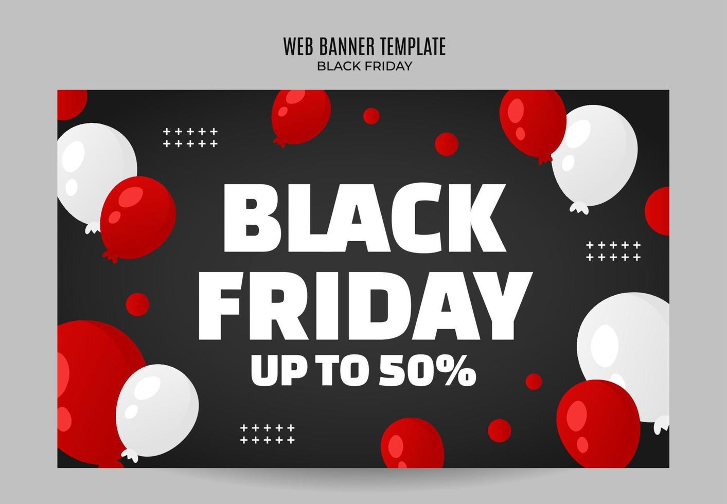 Black Friday sale banner. Social media vector illustration template for website and mobile website development, email and newsletter design, marketing material.