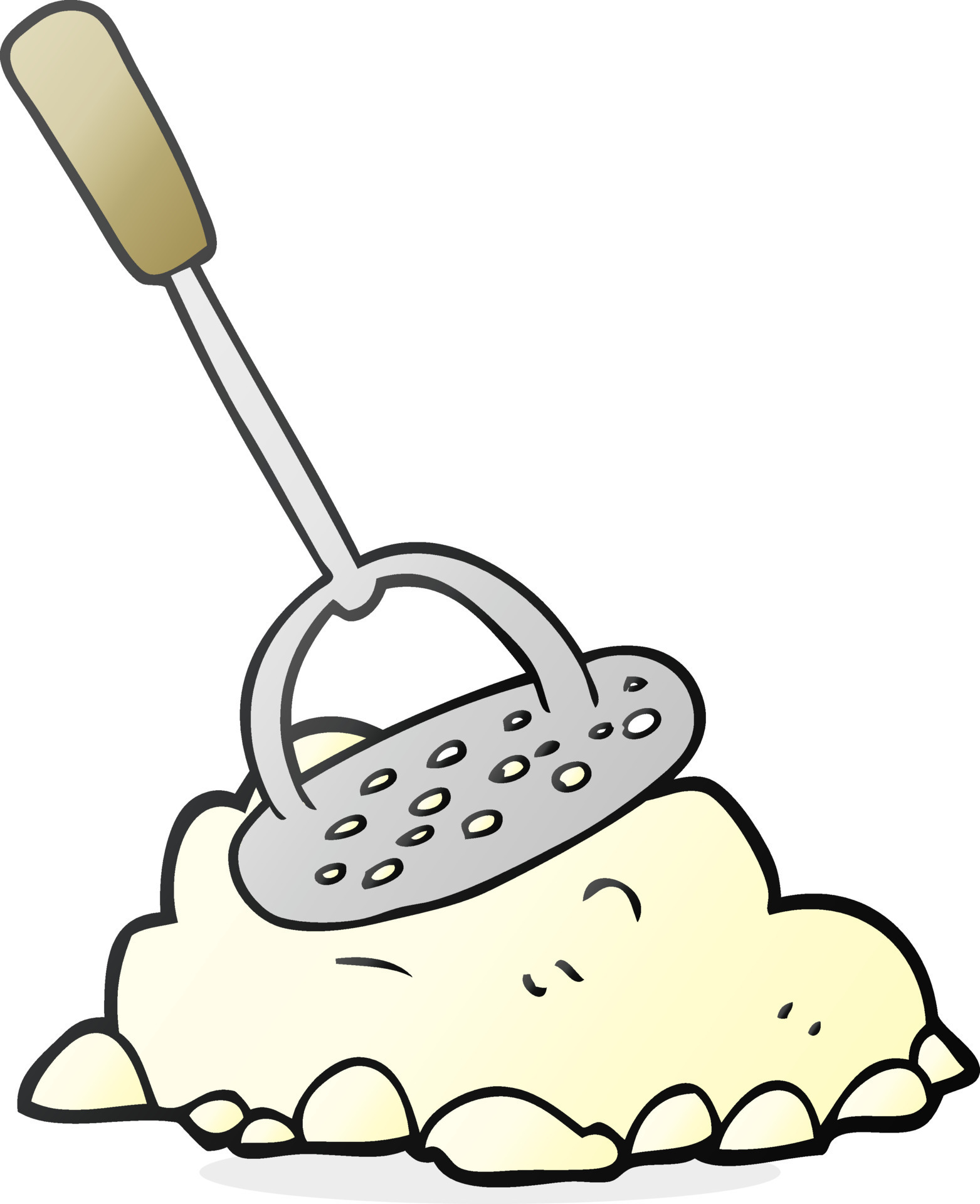 freehand drawn cartoon potato masher 12018549 Vector Art at Vecteezy