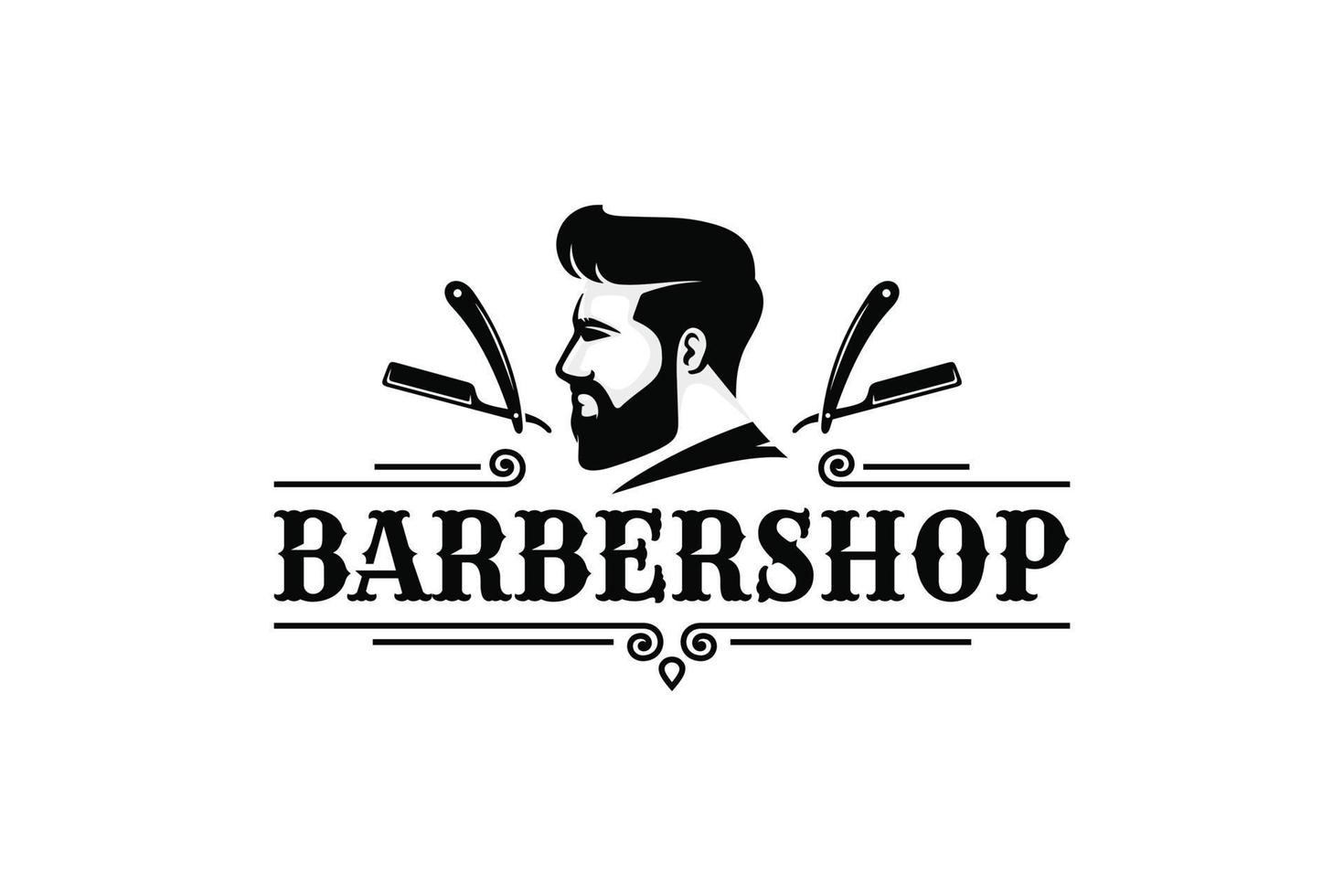 barbería logo vector