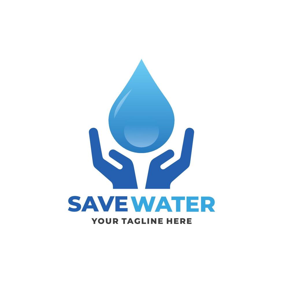 Save water logo. Water care logo 12018668 Vector Art at Vecteezy