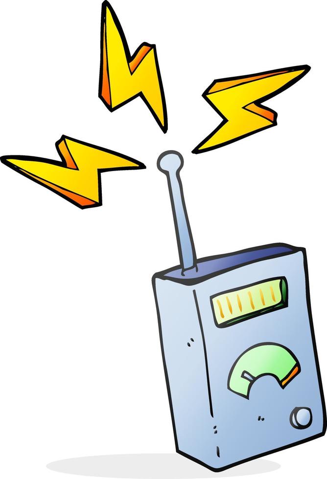 freehand drawn cartoon scientific device vector