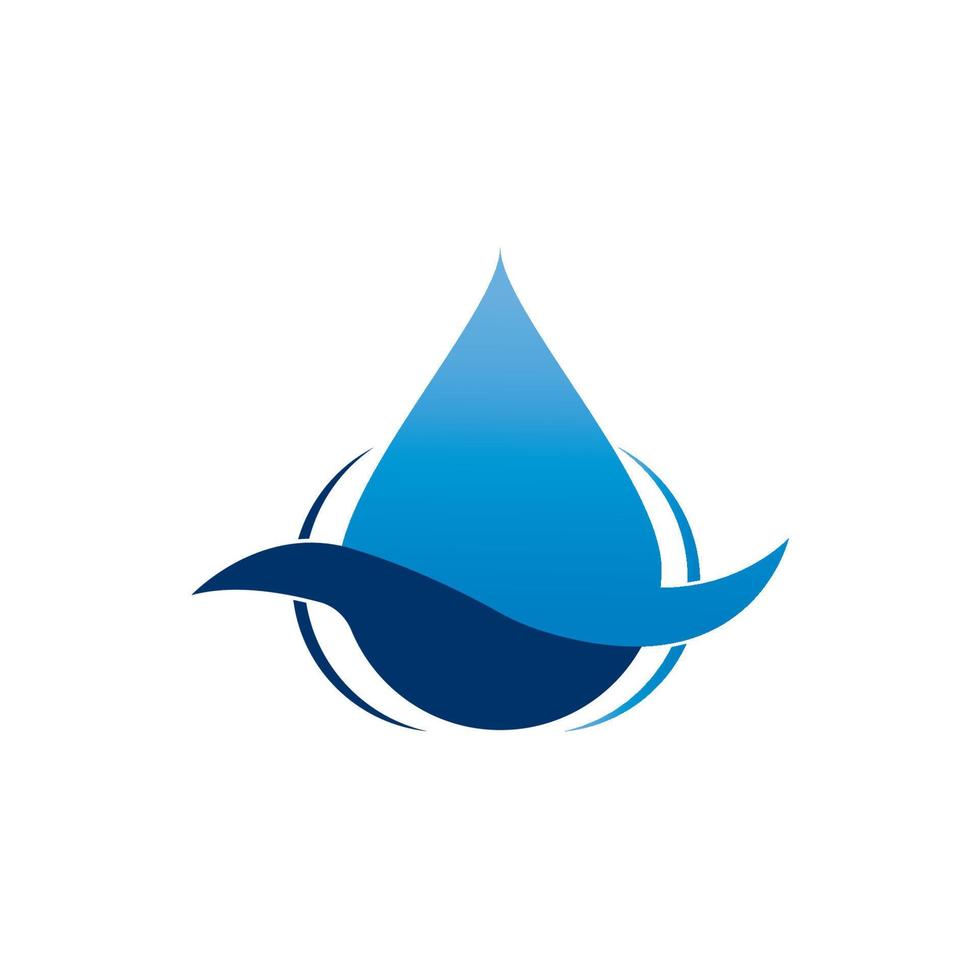 Water drop logo vector