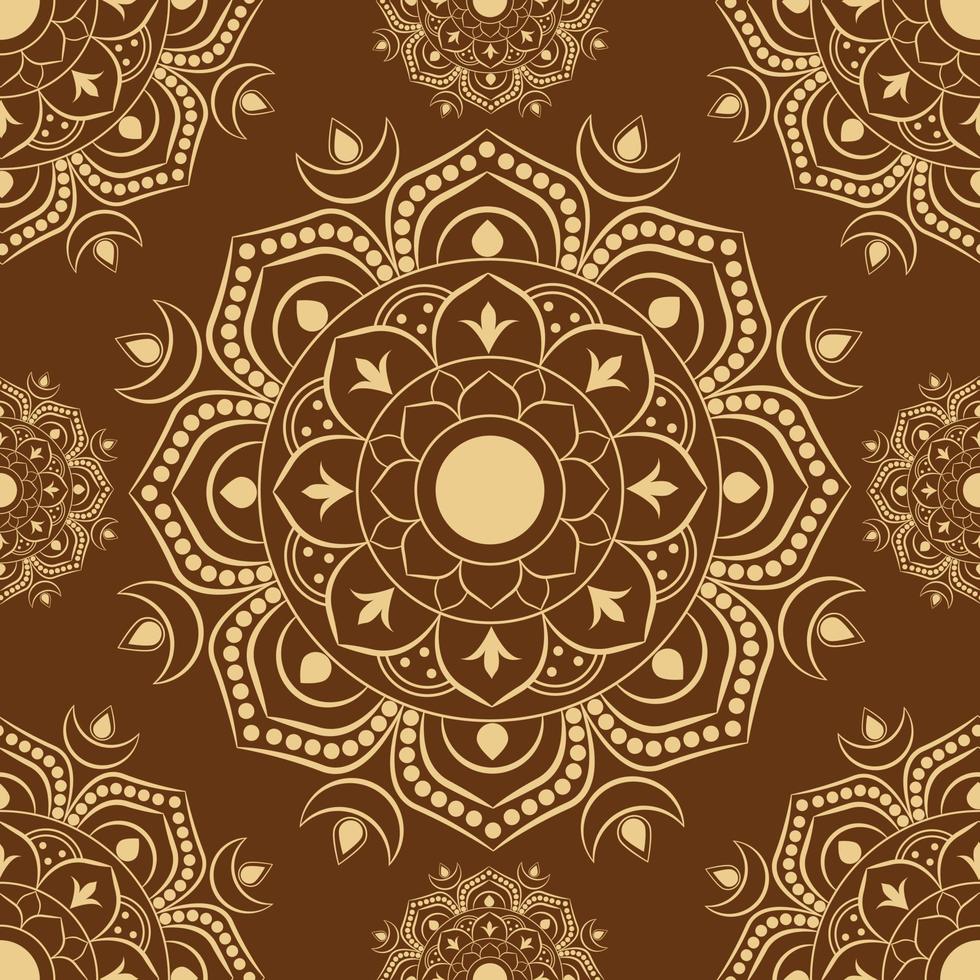 Luxury colorful mandala pattern taxture vector