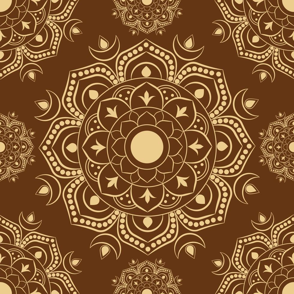 Luxury colorful mandala pattern taxture vector