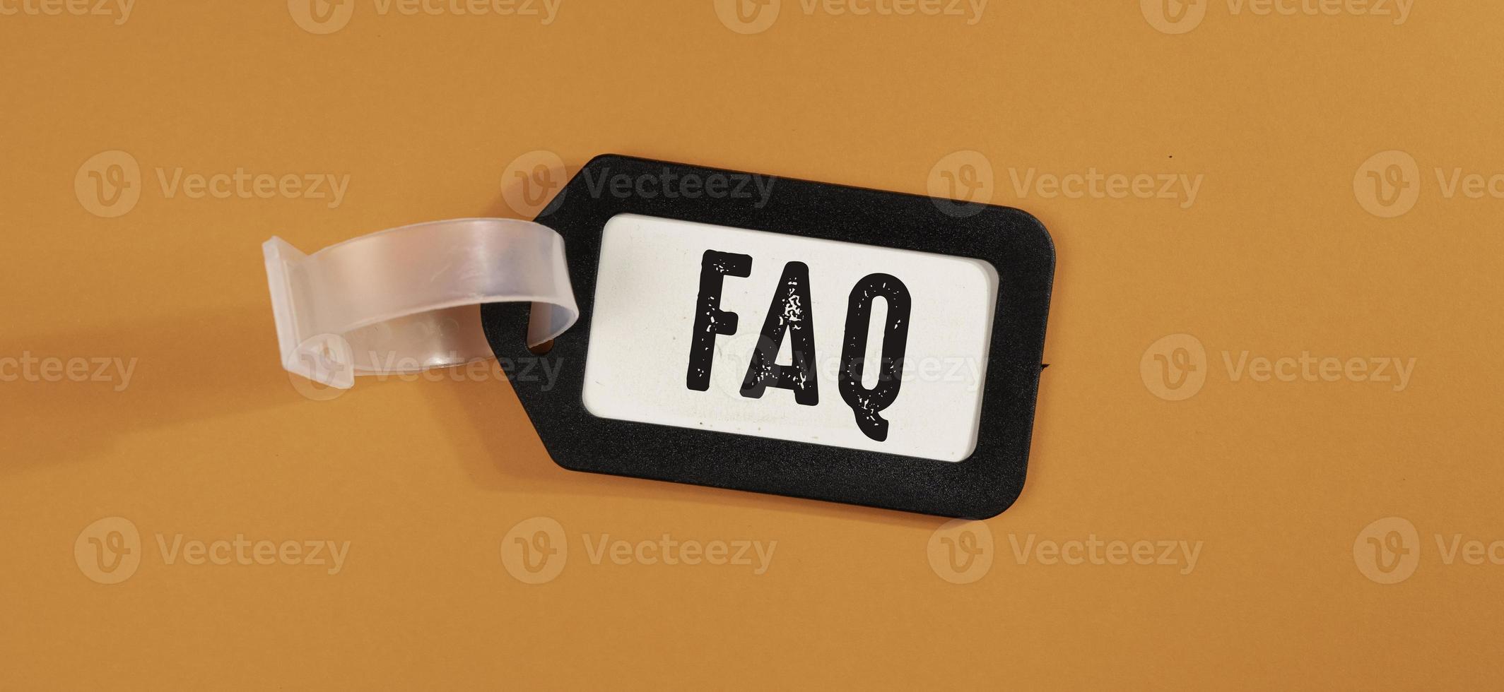 Words with Faq Business Concept idea photo