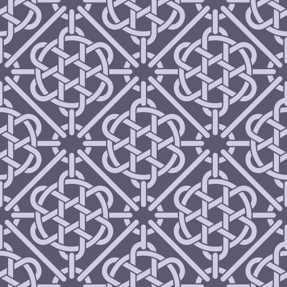 Celtic Knot Inspired Seamless Pattern Background vector